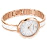 Crystalline Delight watch, Swiss Made, Metal bracelet, White, Rose gold-tone finish - Swarovski, 5580541