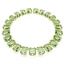 Millenia Tennis Halskette, Übergroße Kristalle, Oktagon-Schliff, Grün, Goldlegierungsschicht - Swarovski, 5598261