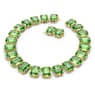 Millenia Tennisネックレス, オーバーサイズ クリスタル, オクタゴンカット, グリーン, ゴールドトーン・プレーティング - Swarovski, 5598261