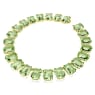 Millenia Tennis Halskette, Übergroße Kristalle, Oktagon-Schliff, Grün, Goldlegierungsschicht - Swarovski, 5598261
