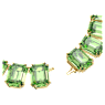 Millenia Tennis necklace, Oversized crystals, Octagon cut, Green, Gold-tone plated - Swarovski, 5598261