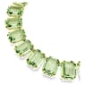 Millenia Tennis necklace, Oversized crystals, Octagon cut, Green, Gold-tone plated - Swarovski, 5598261