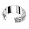 Hyperbola cuff, Mixed cuts, White, Rhodium plated - Swarovski, 5598342