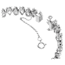 Millenia Tennis bracelet, Pear cut, White, Rhodium plated - Swarovski, 5598350
