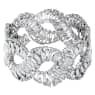 Hyperbola bracelet, Mixed cuts, Infinity, White, Rhodium plated - Swarovski, 5598351