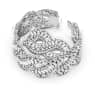 Hyperbola bracelet, Mixed cuts, Infinity, White, Rhodium plated - Swarovski, 5598351