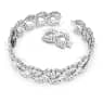 Hyperbola choker, Mixed cuts, Infinity, White, Rhodium plated - Swarovski, 5598359