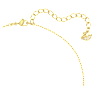 Una Halskette, Oktagon-Schliff, Gelb, Goldlegierungsschicht - Swarovski, 5598421