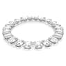 Verižica Tennis Millenia, Veliki kristali, Osmerokotni rez, Bela, Prevleka iz rodija - Swarovski, 5599149