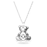 Teddy 鏈墜, 熊, 粉紅色, 鍍白金色 - Swarovski, 5599168