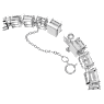 Millenia 브레이슬릿, 스퀘어 컷, 스몰, 화이트, 로듐 플래팅 - Swarovski, 5599202