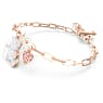 Teddy bracelet, Bear, White, Rose gold-tone plated - Swarovski, 5599284
