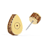 Chroma stud earring, Single, Drop cut, Multicolored, Gold-tone plated - Swarovski, 5600524