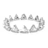 Matrix Tennis bracelet, Triangle cut, White, Rhodium plated - Swarovski, 5600864