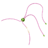 Collier Dulcis, Taille coussin, Vert - Swarovski, 5601585