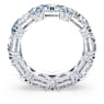 Ortyx cocktail ring, Triangle cut, Blue, Rhodium plated - Swarovski, 5608526