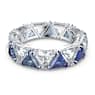 Ortyx 칵테일 링, 트라이앵글 컷, 블루, 로듐 플래팅 - Swarovski, 5608527