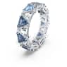 Ortyx 칵테일 링, 트라이앵글 컷, 블루, 로듐 플래팅 - Swarovski, 5608527