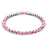 Millenia necklace, Octagon cut, Pink, Rhodium plated - Swarovski, 5608807