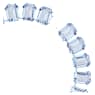 Collana Tennis Millenia, Cristalli oversize, Taglio ottagonale, Blu, Placcato rodio - Swarovski, 5609703