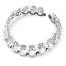 Harmonia 頸鍊, 超大懸浮Swarovski 水晶, 白色, 多種金屬潤飾 - Swarovski, 5609890