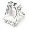 Mesmera 칵테일 링, 오버사이즈 크리스털, 화이트, 로듐 플래팅 - Swarovski, 5610370