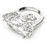 Mesmera cocktail ring, Trilliant cut, White, Rhodium plated - Swarovski, 5610377