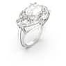 Mesmera cocktail ring, Trilliant cut, White, Rhodium plated - Swarovski, 5610377
