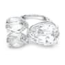 Millenia Ring, Tropfenschliff, Weiß, Rhodiniert - Swarovski, 5610394