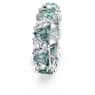 Ortyx cocktail ring, Triangle cut, Green, Rhodium plated - Swarovski, 5610399
