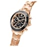 Octea lux sport watch, Swiss Made, Metal bracelet, Black, Rose gold-tone finish - Swarovski, 5610478