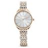 Attract watch, Swiss Made, Pavé, Crystal bracelet, Gold tone, Champagne gold-tone finish - Swarovski, 5610484
