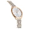 Attract watch, Swiss Made, Pavé, Crystal bracelet, Gold tone, Champagne gold-tone finish - Swarovski, 5610484