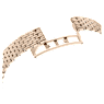 Attract watch, Swiss Made, Pavé, Crystal bracelet, Gold tone, Champagne gold-tone finish - Swarovski, 5610484
