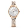 Attract watch, Swiss Made, Pavé, Metal bracelet, Rose gold tone, Rose gold-tone finish - Swarovski, 5610487