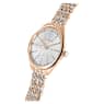 Attract watch, Swiss Made, Pavé, Metal bracelet, Rose gold tone, Rose gold-tone finish - Swarovski, 5610487