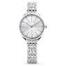 Attract watch, Swiss Made, Pavé, Metal bracelet, Silver tone, Stainless steel - Swarovski, 5610490