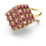 Bague cocktail Curiosa, Taille Carré, Orange, Placage de ton or - Swarovski, 5610820