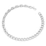 Collana Dextera, Link misti, Bianca, Placcato rodio - Swarovski, 5613391