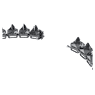 Matrix Tennisketting, Pyramid-slijpvorm, Grijs, Ruthenium toplaag - Swarovski, 5613682