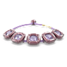 Náramek Dulcis, Výbrus cushion, Fialová - Swarovski, 5613731
