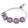 Dulcis bracelet, Cushion cut, Purple - Swarovski, 5613731
