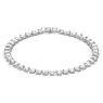 Millenia ketting, Octagon-slijpvorm, Wit, Rodium toplaag - Swarovski, 5614929