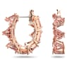 Anneaux d'oreilles Matrix, Taille Triangle, Petites, Roses, Placage de ton or rosé - Swarovski, 5614930