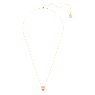 Una Halskette, Oktagon-Schliff, Rosa, Roségold-Legierungsschicht - Swarovski, 5614933