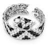 Matrix Armreif, Trilliant-Schliff, Schwarz, Rhodiniert - Swarovski, 5615325