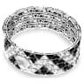 Matrix Armreif, Trilliant-Schliff, Schwarz, Rhodiniert - Swarovski, 5615325