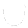 Pasek, Szlif kwadratowy, Biały, Powłoka z rodu - Swarovski, 5615860