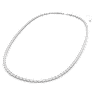Pasek, Szlif kwadratowy, Biały, Powłoka z rodu - Swarovski, 5615860