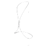 Millenia body chain, Square cut, White, Rhodium plated - Swarovski, 5615864